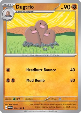 Dugtrio 51 - SV Scarlet & Violet 151
