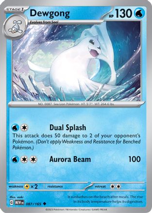 Dewgong 87 - SV Scarlet & Violet 151
