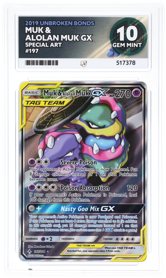 ACE 10 - Muk & Alolan Muk GX - 197/214 - Unbroken Bonds - Pokemon