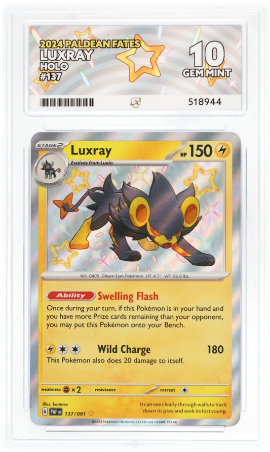 ACE 10 - Luxray - 137/091 - Paldean Fates - Pokemon
