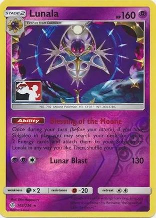 Lunala 102 - League & Championship Cards Reverse Holofoil