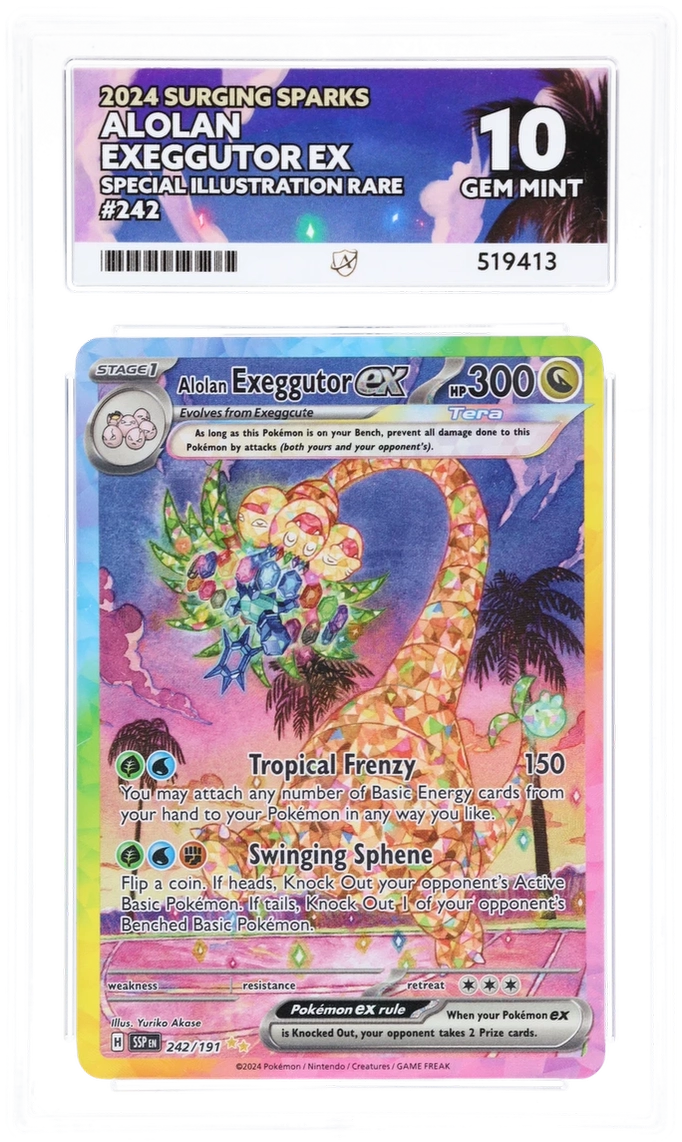ACE 10 - Alolan Exeggutor ex - 242/191 - Surging Sparks - Pokemon
