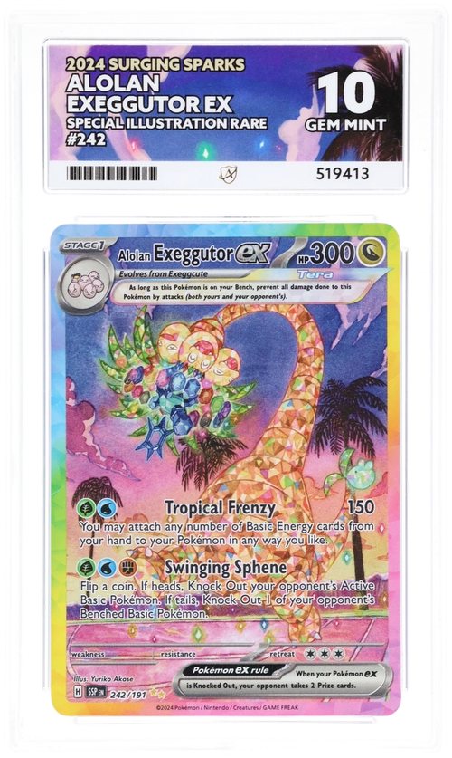 ACE 10 - Alolan Exeggutor ex - 242/191 - Surging Sparks - Pokemon