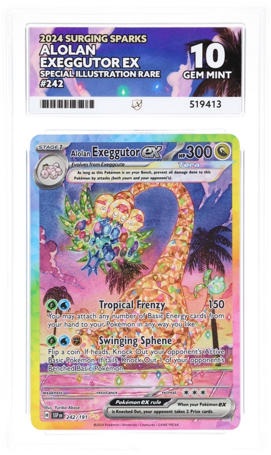 ACE 10 - Alolan Exeggutor ex - 242/191 - Surging Sparks - Pokemon