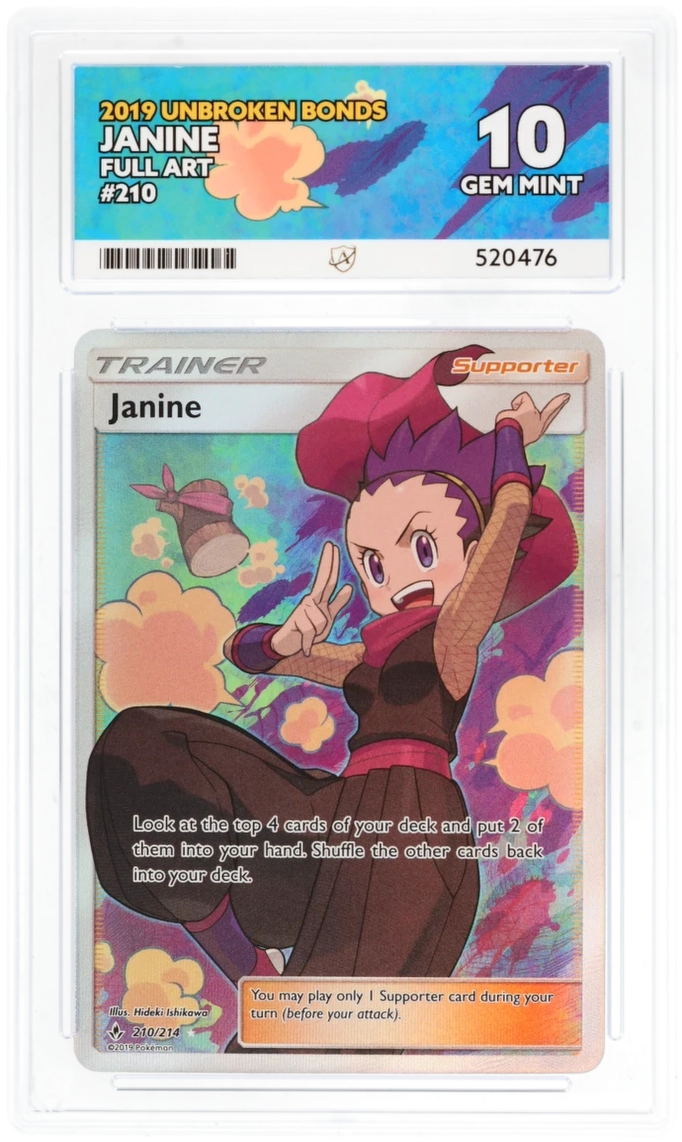 ACE 10 - Janine - 210/214 - Unbroken Bonds - Pokemon