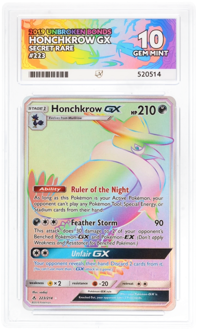 ACE 10 - Honchkrow GX - 223/214 - Unbroken Bonds - Pokemon