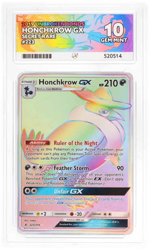 ACE 10 - Honchkrow GX - 223/214 - Unbroken Bonds - Pokemon