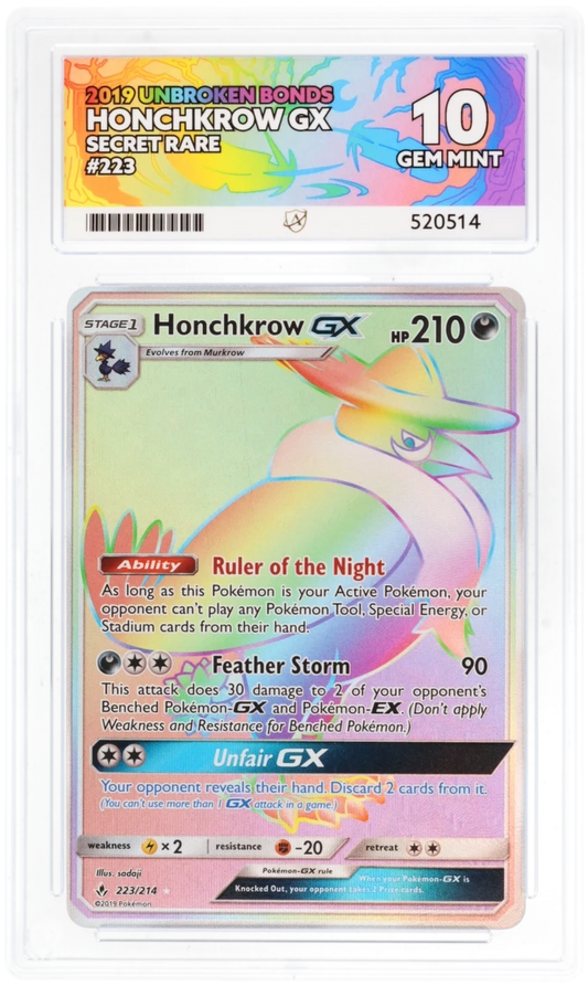 ACE 10 - Honchkrow GX - 223/214 - Unbroken Bonds - Pokemon