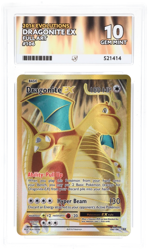 Dragonite ex Full Art 106/108 - Ace 10 - 2016 Evolutions