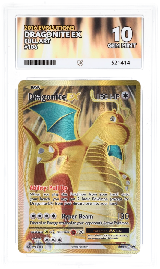 Dragonite ex Full Art 106/108 - Ace 10 - 2016 Evolutions