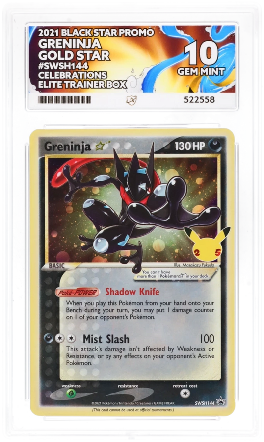 Greninja Gold Star SWSH144 - Ace 10 - Celebrations ETB Promo