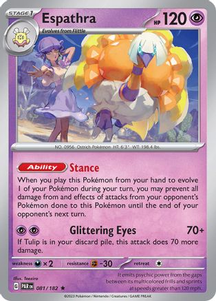 Espathra 81 - SV04 Paradox Rift Reverse Holofoil