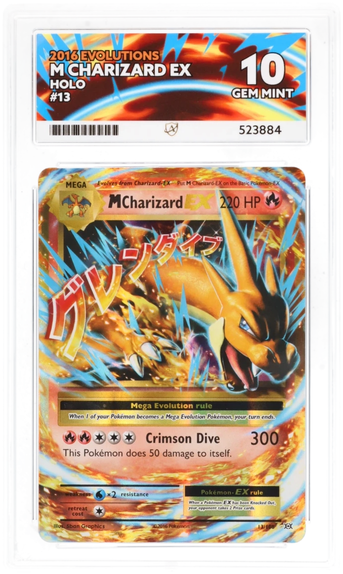 M Charizard EX 13/108 - Ace 10 - Evolutions 2016