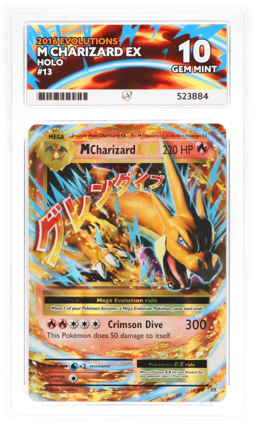 M Charizard EX 13/108 - Ace 10 - Evolutions 2016