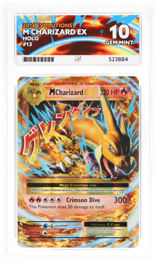M Charizard EX 13/108 - Ace 10 - Evolutions 2016