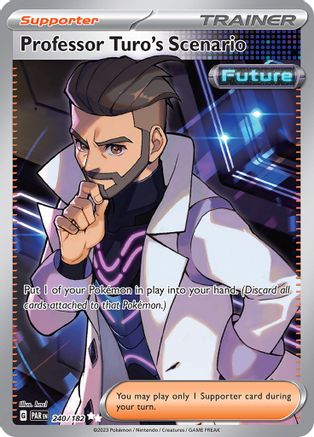 Professor Turo’s Scenario 240/182 - SV04 Paradox Rift Holofoil