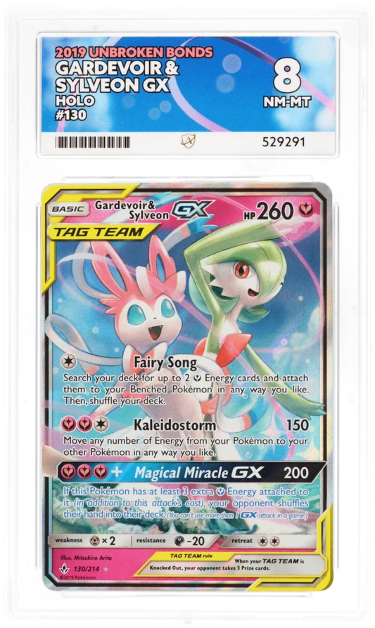 ACE 8 - Gardevoir & Sylveon GX Holo - 130/214 - 2019 Unbroken Bonds - Pokemon