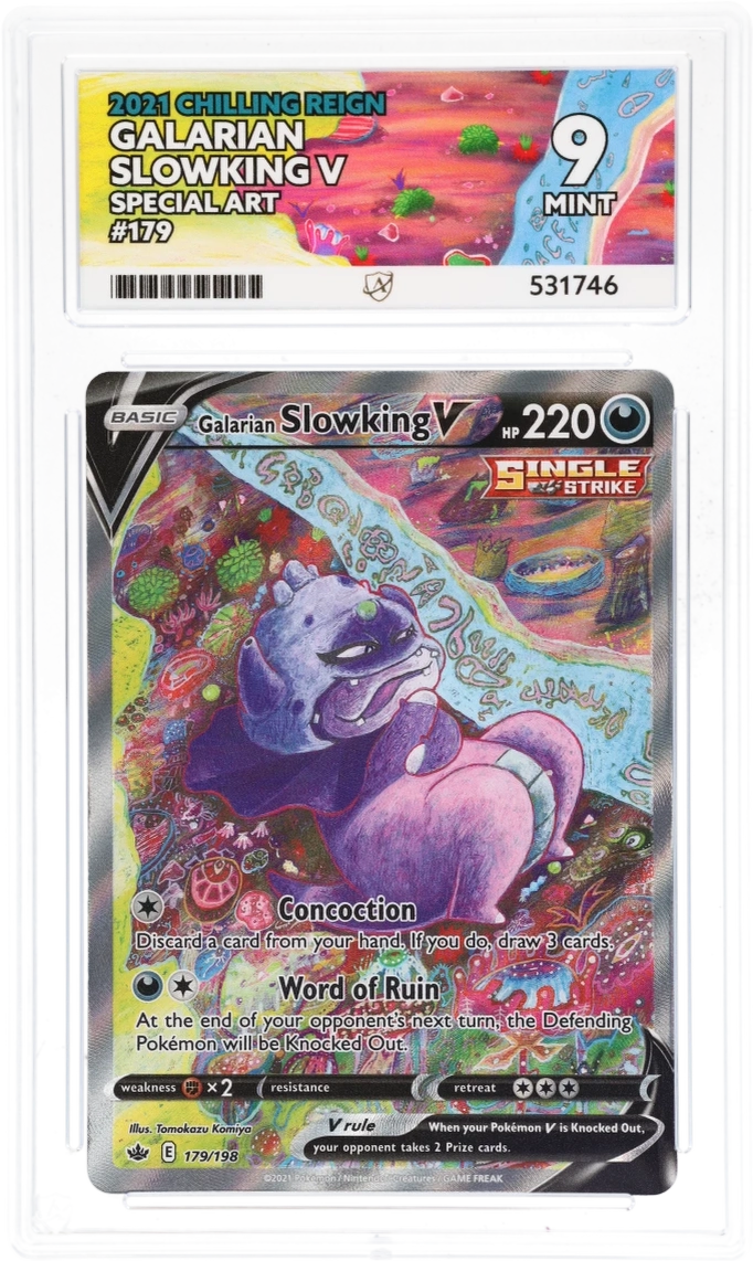 Galarian SloKing V 179 - Ace 9 - Chilling Reign