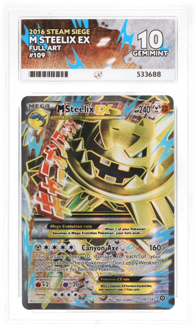 ACE 10 - M Steelix EX - 109/114 - Steam Siege - Pokemon - front