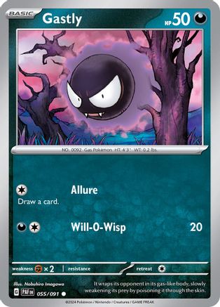 Gastly 55 - SV Paldean Fates Reverse Holofoil
