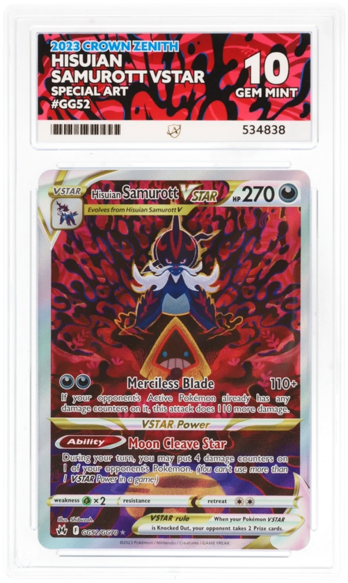 Hisuian Samurott VSTAR GG52 - Ace 10 - Crown Zenith