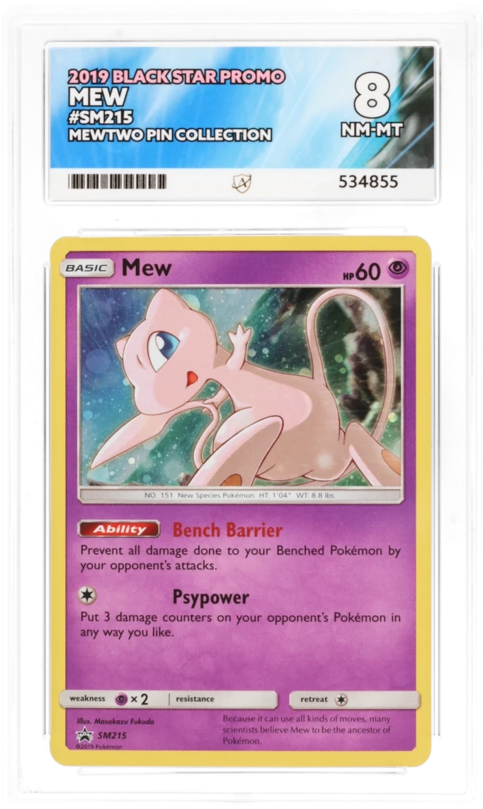 Mew SM215 Holo - Ace 8 - Black Star Promo