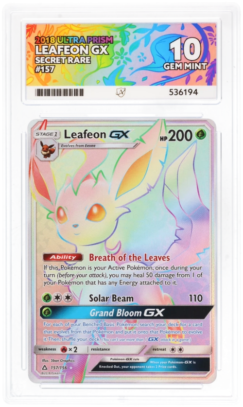 Leafeon GX - ACE 10   (Front)