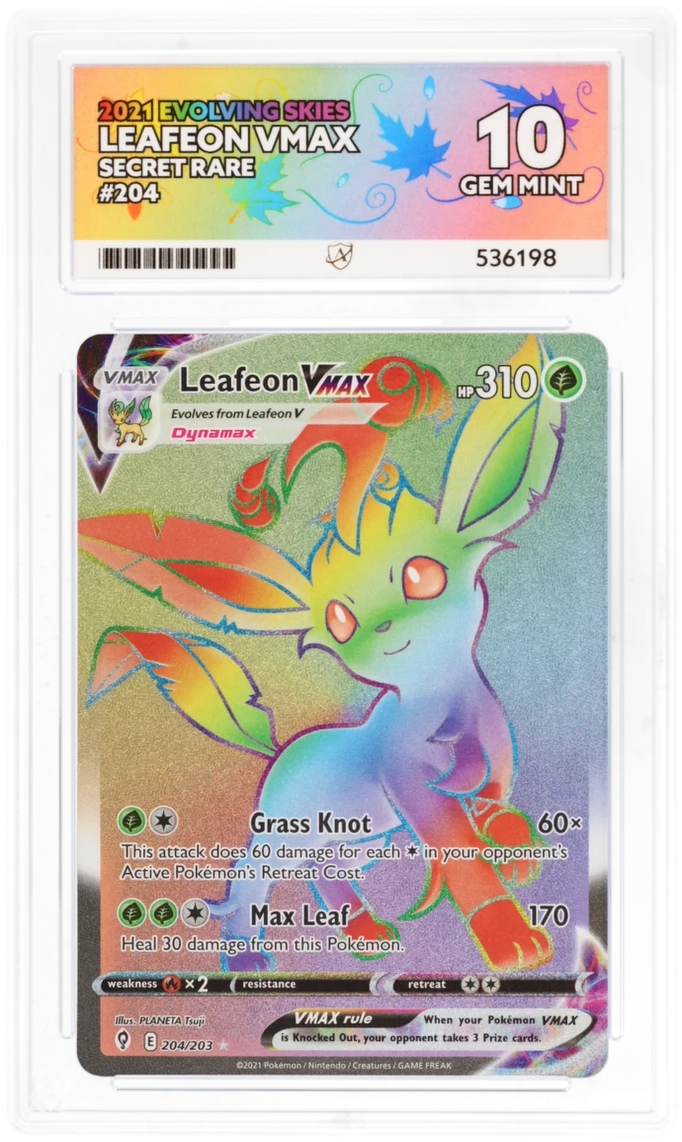 Leafeon VMAX - ACE 10   (Front)