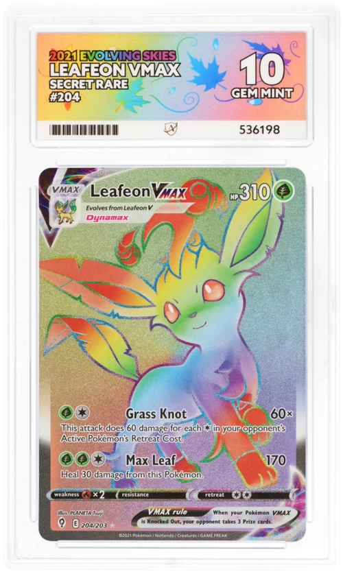 Leafeon VMAX - ACE 10   (Front)