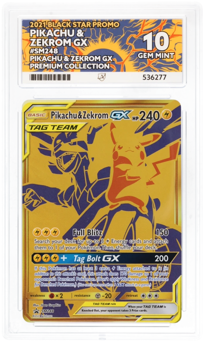 Pikachu & Zekrom GX - ACE 10   (Front)