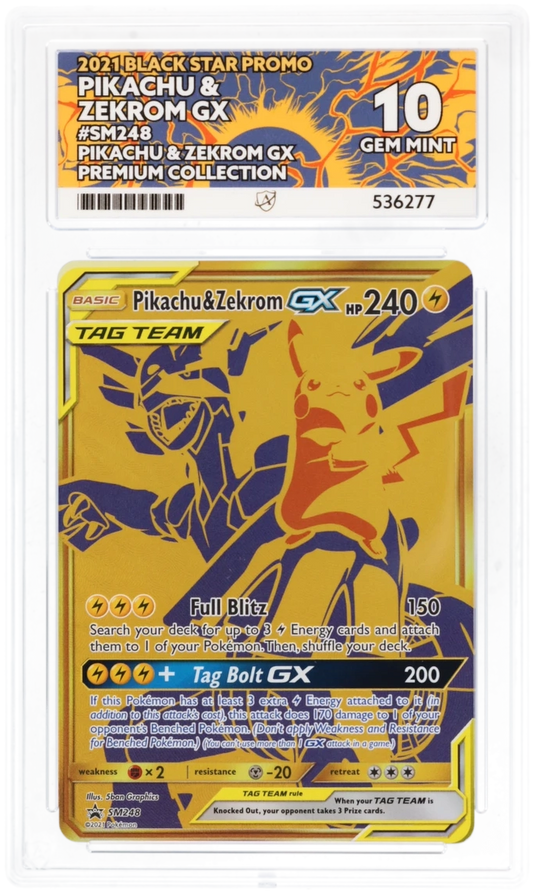 Pikachu & Zekrom GX - ACE 10   (Front)