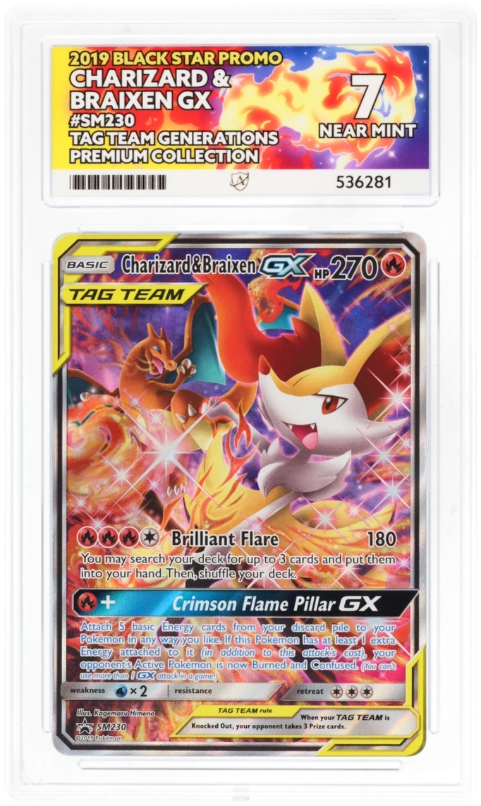 Charizard & Braixen GX - ACE 7   (Front)
