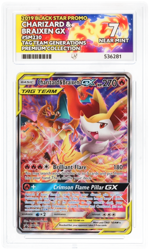 Charizard & Braixen GX - ACE 7   (Front)