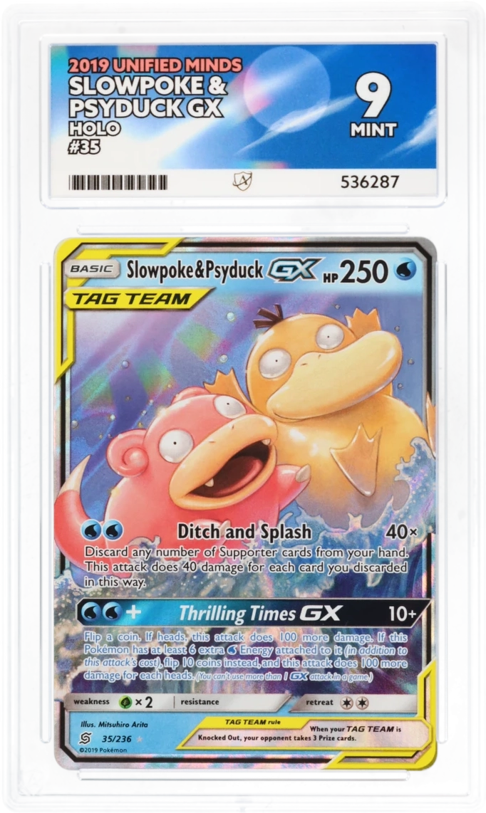 Slowpoke & Psyduck GX - ACE 9   (Front)