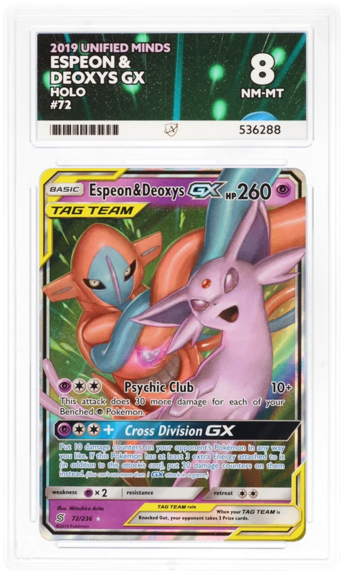 Espeon & Deoxys GX - ACE 8   (Front)