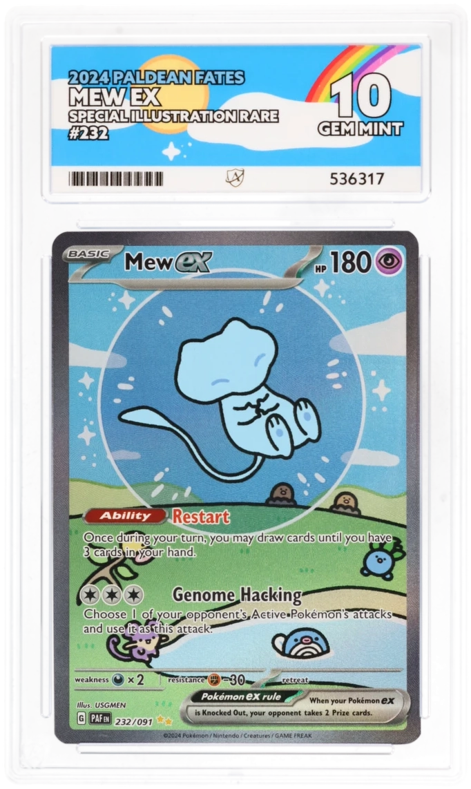 Mew EX SIR 232/091 - Ace 10 - Paldean Fates