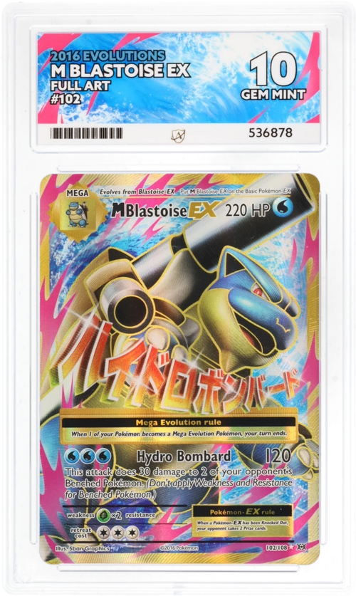 M Blastoise EX 102/108 - Ace 10 - Evolutions