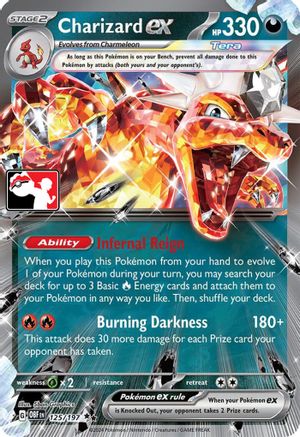 Charizard ex 125 - Prize Pack Series Cards Holofoil