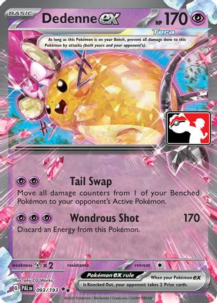 Dedenne ex 93 - Prize Pack Series Cards Holofoil