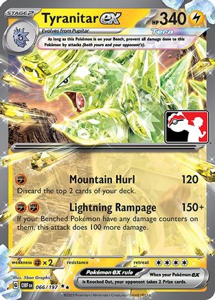 Tyranitar ex 66 - Prize Pack Series Cards Holofoil