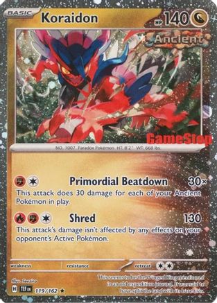 Koraidon (Gamestop Promo) 119 - Miscellaneous Cards & Products Reverse Holofoil