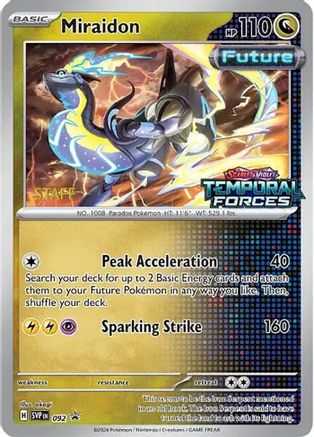 Miraidon - 092 [Staff] 92 - SV Scarlet & Violet Promo Cards Holofoil