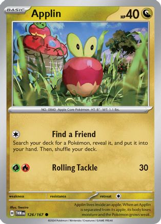Applin - 126/167 126 - SV06 Twilight Masquerade Reverse Holofoil