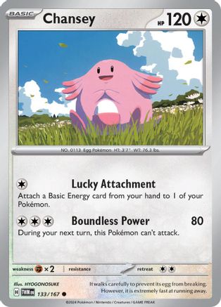 Chansey - 133/167 133 - SV06 Twilight Masquerade Reverse Holofoil