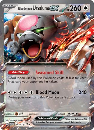 Bloodmoon Ursaluna ex - 141/167 141 - SV06 Twilight Masquerade Holofoil