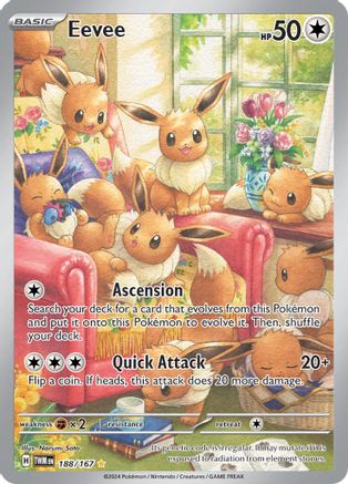 Eevee - 188/167 188 - SV06 Twilight Masquerade Holofoil
