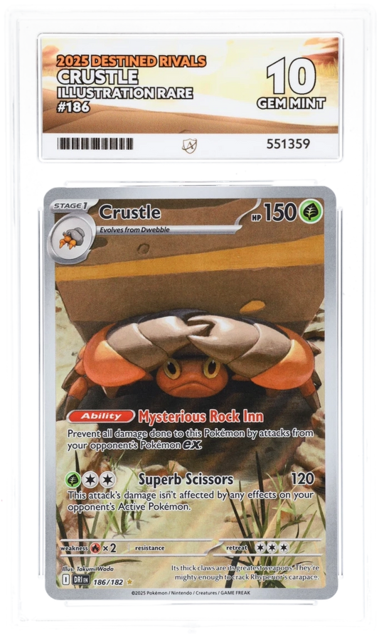 ACE 10 - Crustle - 186/182 - Destined Rivals - Pokemon