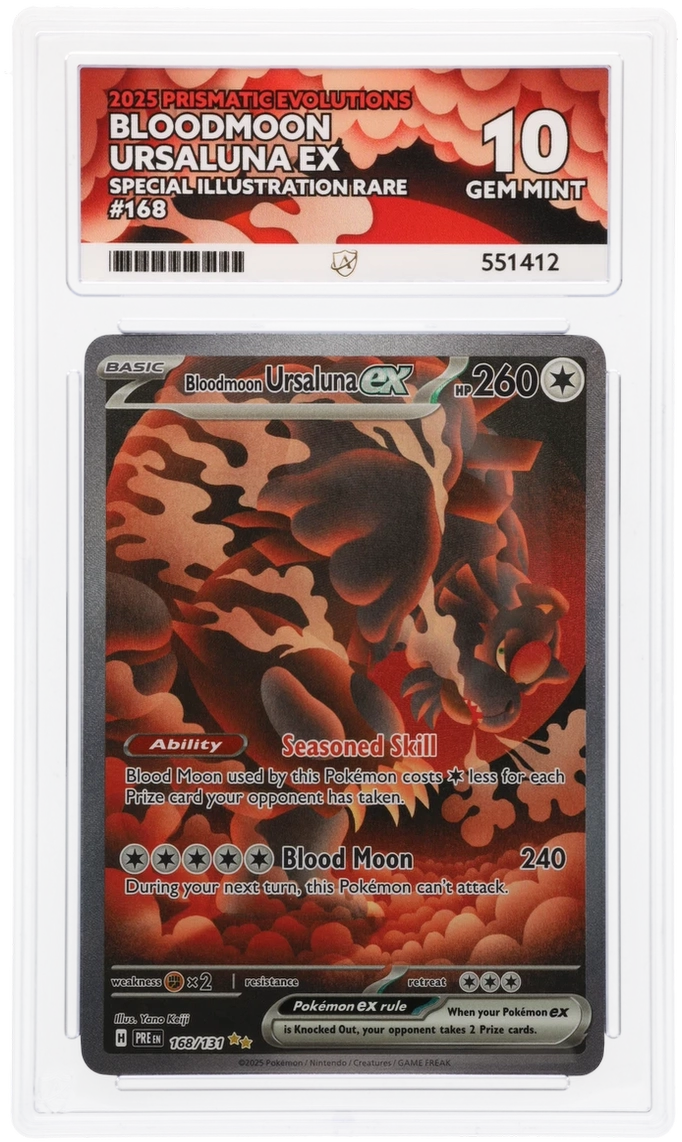 Bloodmoon Ursaluna EX SIR 168 - Ace 10 - Prismatic Evolutions