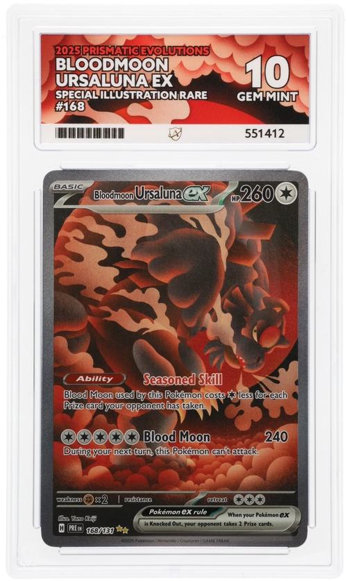 Bloodmoon Ursaluna EX SIR 168 - Ace 10 - Prismatic Evolutions