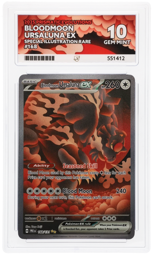 Bloodmoon Ursaluna EX SIR 168 - Ace 10 - Prismatic Evolutions
